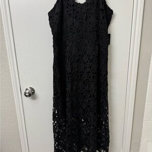 Elegant Black Lace Dress